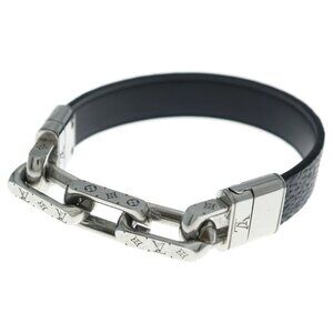 Louis Vuitton LV Links Monogram Bracelet Black Silver